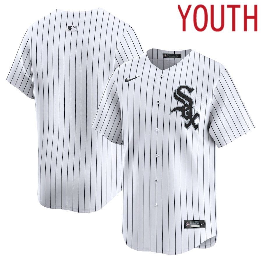 Youth Chicago White Sox Blank Nike White Home Limited MLB Jersey